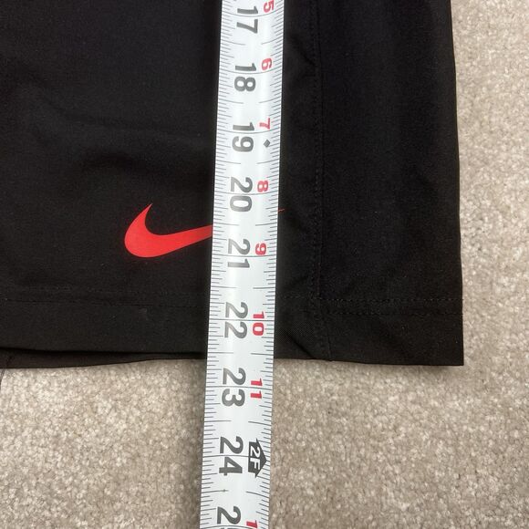 Nike Shorts Mens Medium Red Black Basketball Dri Fit Performance Athletic Gym - Picture 4 of 7